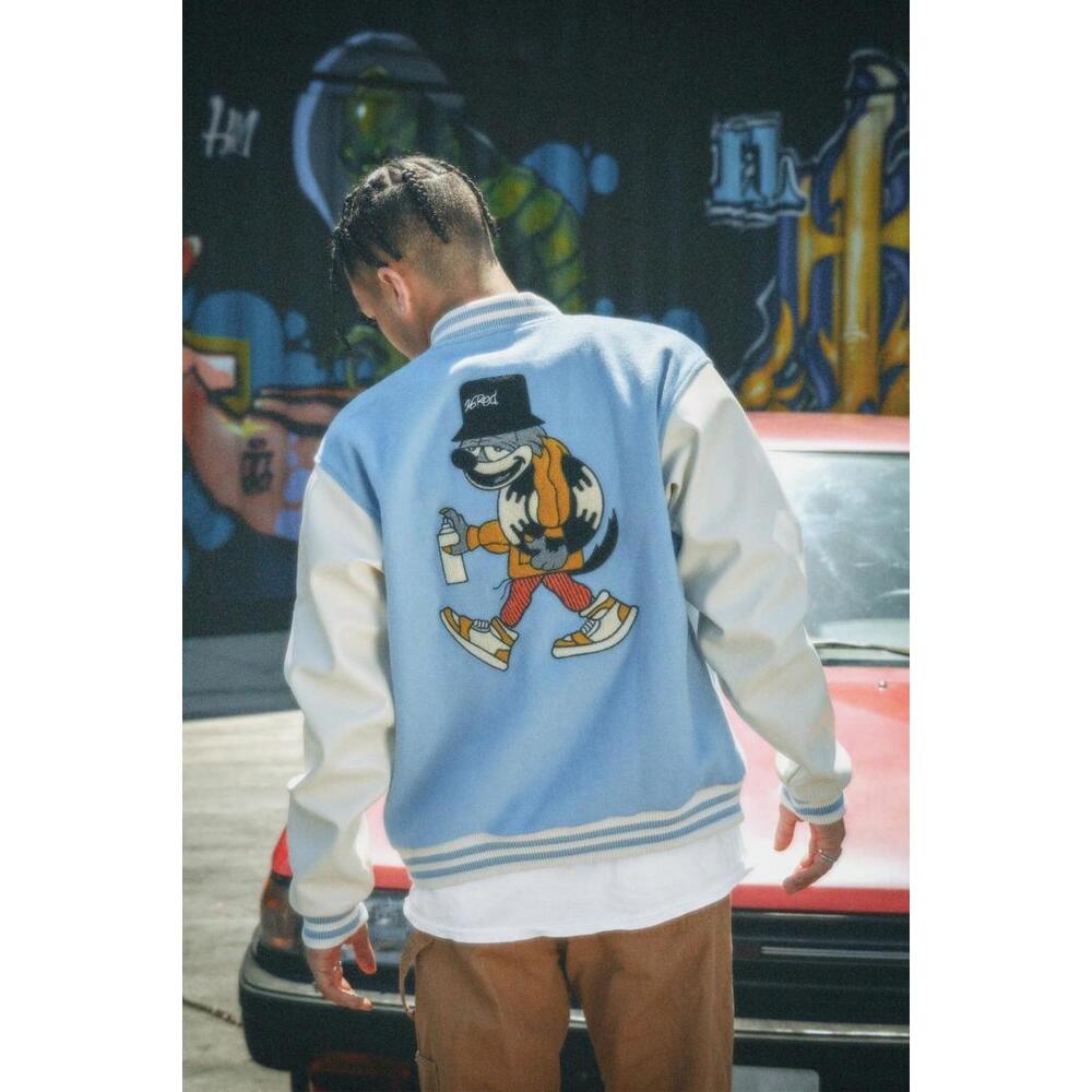 Twenty Six Red Retro Cat Varsity Jacket Sz L. Sold Out! - Picture 9 of 9